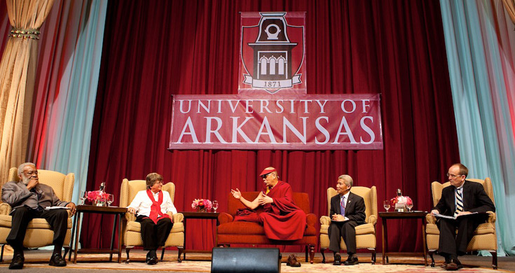 Panel discussion at the University of Arkansas